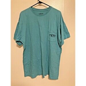 Men’s XXL Teal Blue Short Sleeve Graphic T Shirt Fashion Soft Distressed